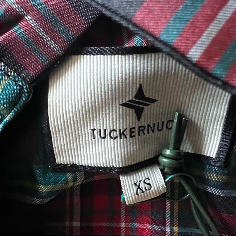 Tuckernuck Palmerston mini dress ladies size xs highland tartan plaid red black - Picture 6 of 11